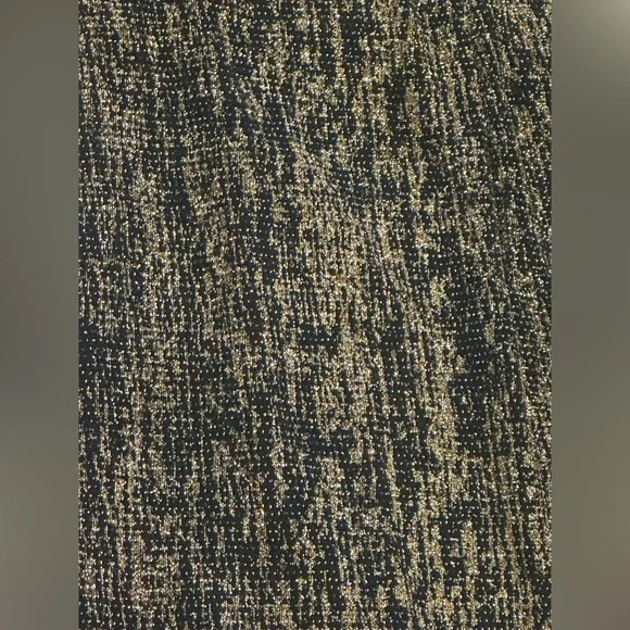 Calvin Klein Green and Gold Ribbed Sheath Dress - Picture 13 of 14